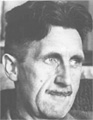 [George Orwell photo-portrait]